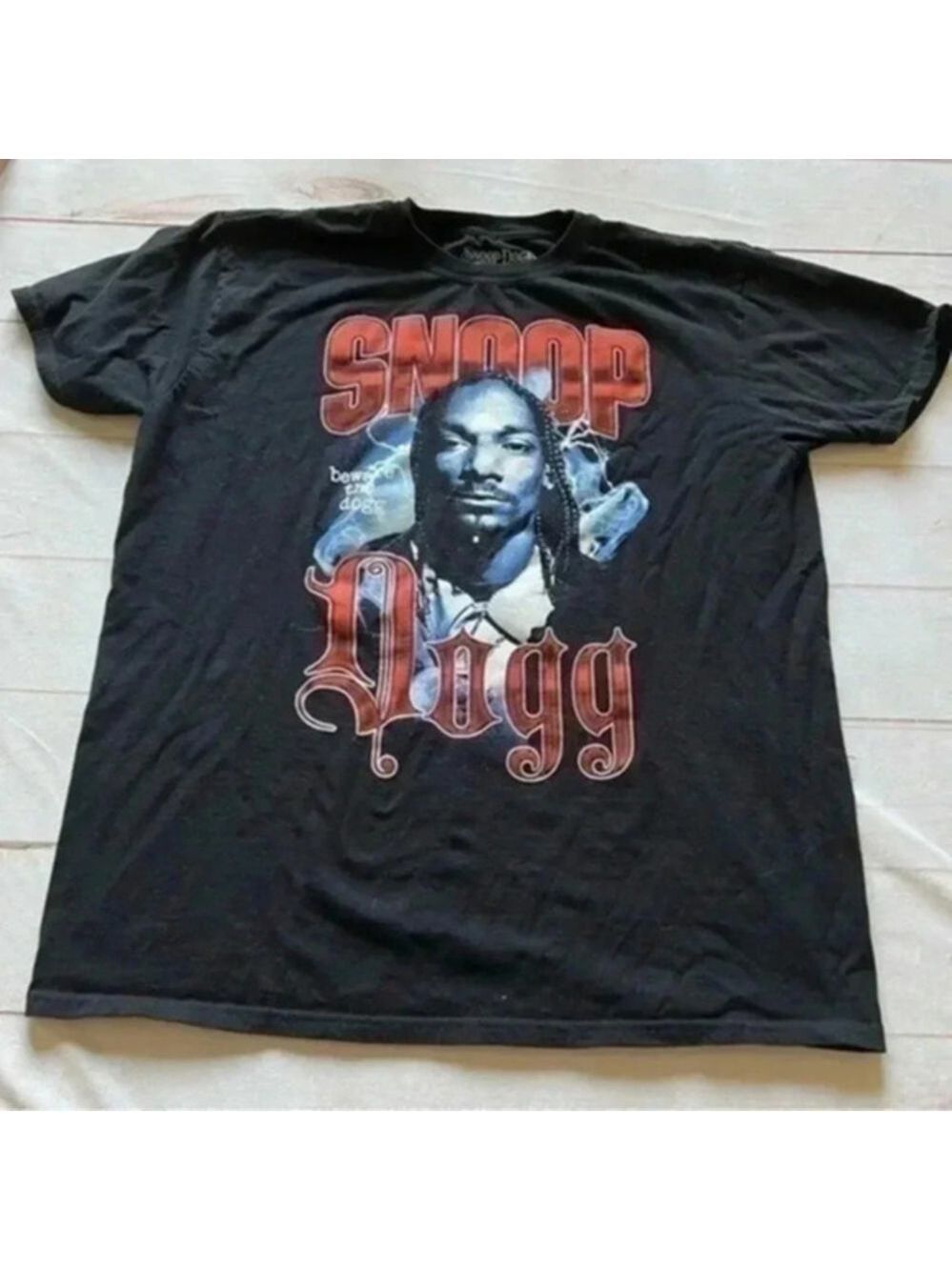 Snoop Dogg Beware Of The Dogg Logo Music T-Shirt Unisex Adults 1X Rapper…